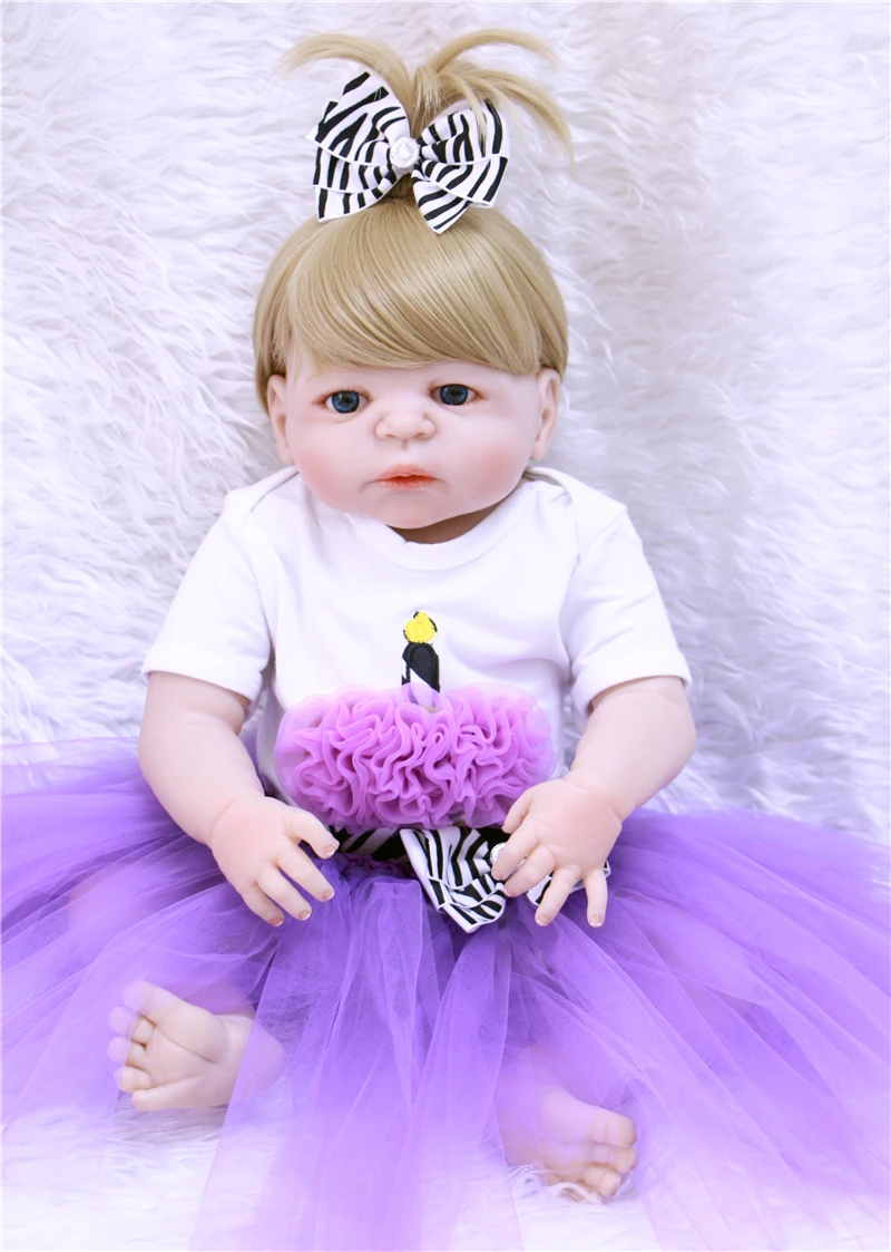 Силиконовая кукла реборн для новорожденных 55 см|reborn girl|silicone rebornfull body silicone reborns |