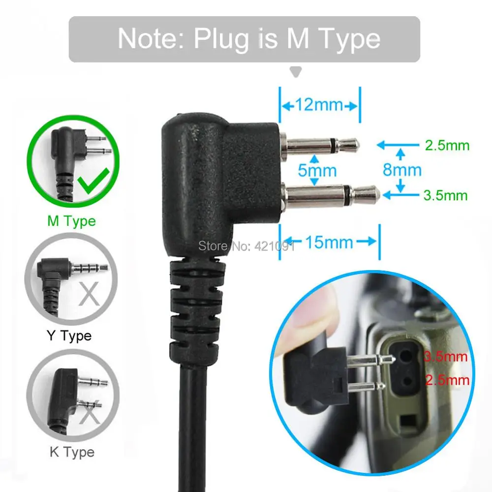 Наушник гарнитура микрофон Удлиненный шнур удлинитель для Motorola GP88 GP300 рация