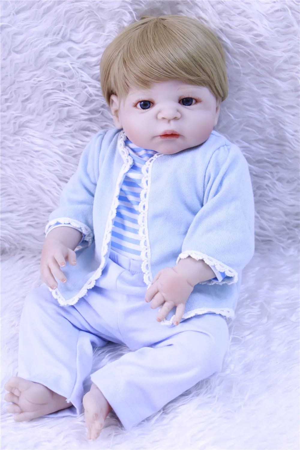 DollMai reborn baby силиконовые куклы мальчиков и девочек игрушки в подарок светлые