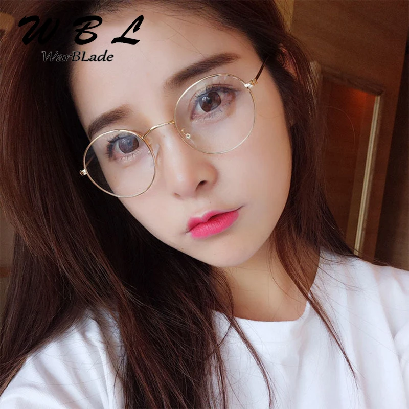 

WarBLade Round Clear Glasses New Optical Eye Spectacles Frames For Women Transparent Eyeglasses Eyewear Frame Fake Glasses