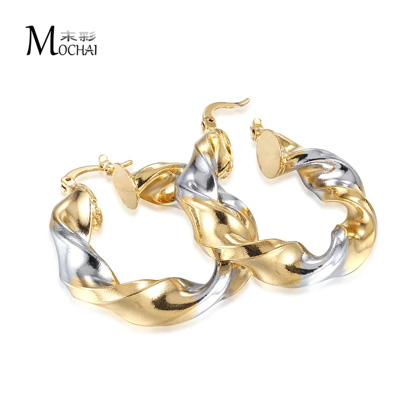 Новое поступление маленькие серьги-кольца с закрученными веревками модные