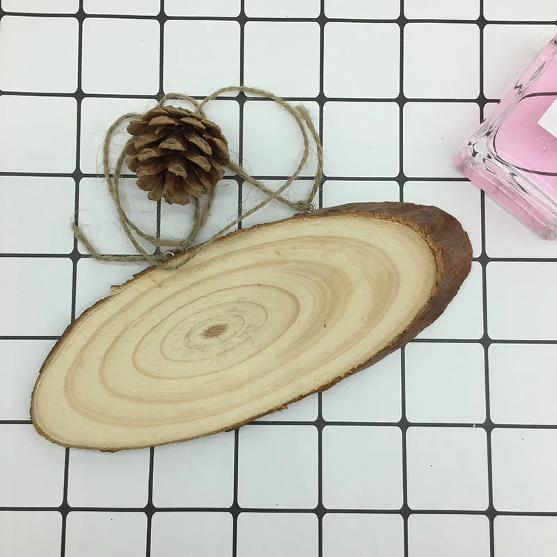 5pcs Unfinished Natural Round Wood Slices Diy Craft Decorations For Birthday Party Wedding Gift Tags DIY Crafts Painting