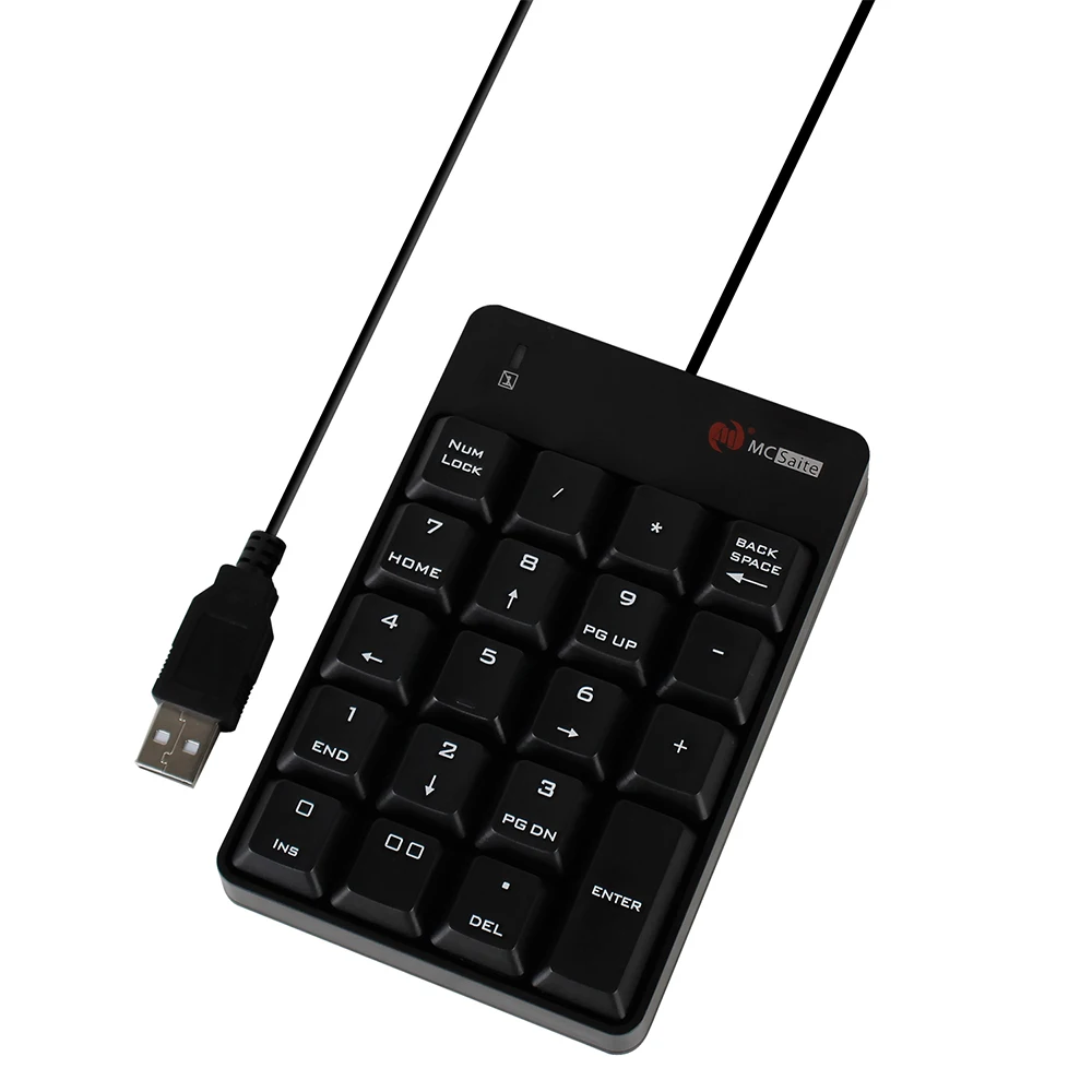 Vococal Проводная мини клавиатура с 19 клавишами USB цифровая нумпад Для iMac Mac Book Air MacBook