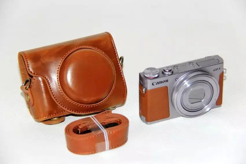 Чехол из искусственной кожи для камеры Canon Powershot G9X G9 X чехол с плечевым ремнем |