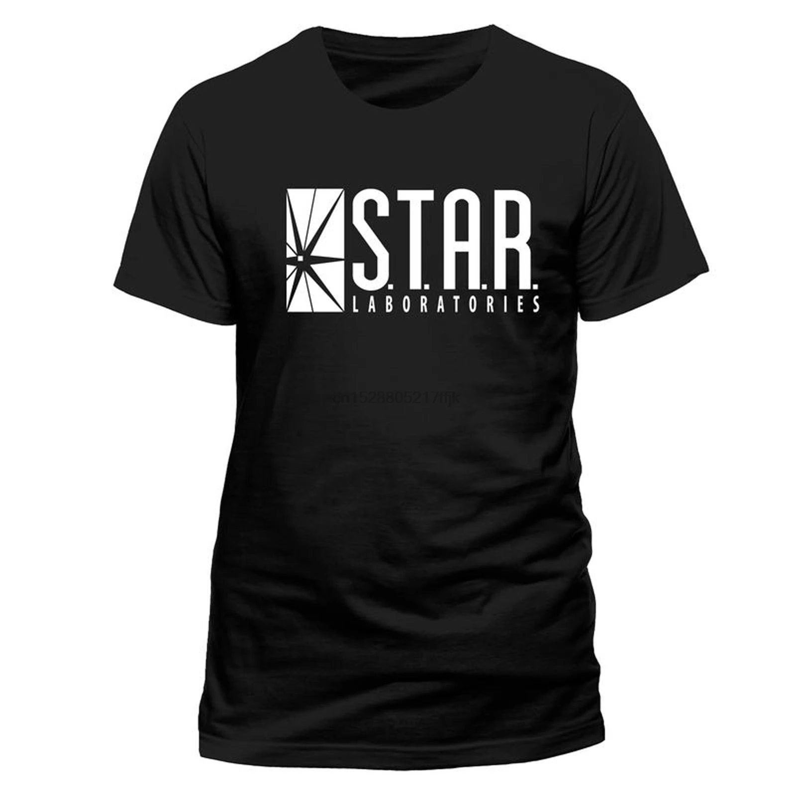 Официальная Мужская футболка с логотипом Flash Star Labs брендовая одежда забавная |