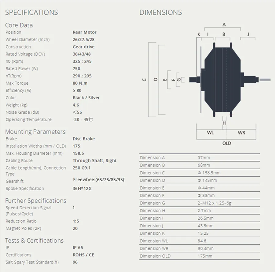 Водонепроницаемый цветной дисплей 48v750w Bafang Fat задний комплект для переоборудования электрического велосипеда бесщеточный мотор колеса с 20 ''26'' обод