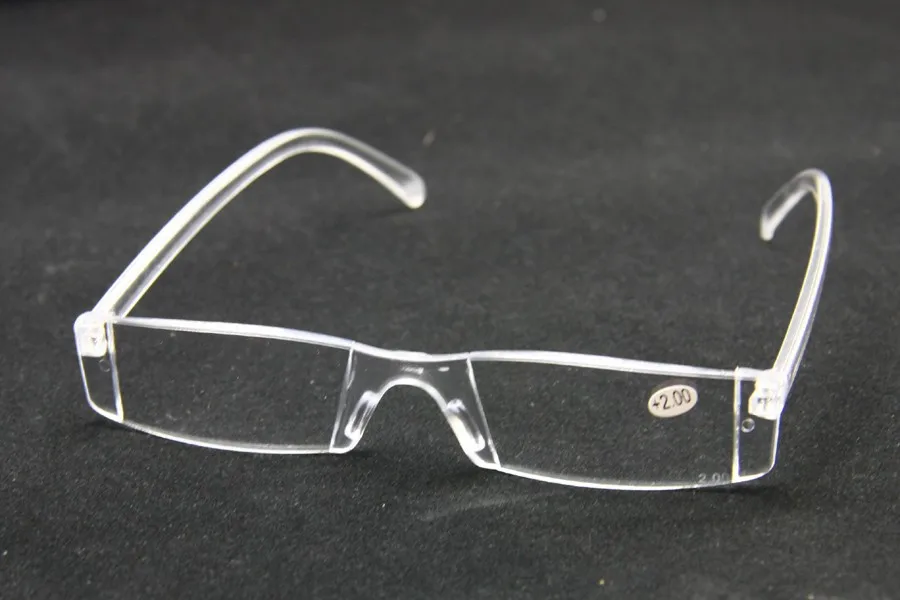 Небьющиеся очки для чтения мужчин и женщин светильник прозрачные пластиковые
