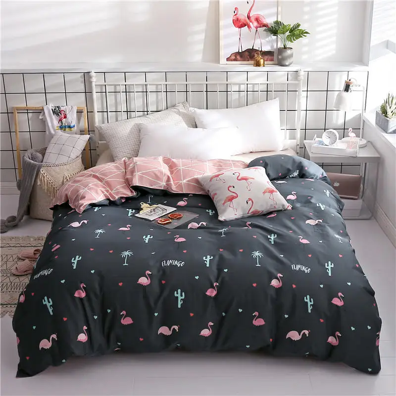 Комплект постельного белья хлопок пододеяльник близнец Полный queen king size одеяло, одеяло, покрывало 150*200/160*210/180*220 см - Цвет: 050