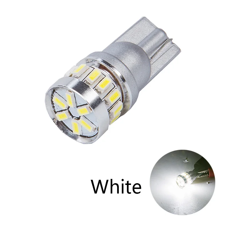 T10 18SMD White RXZ 1 шт w5w led T10 светодиодные лампочки Canbus 18SMD 3014 для парковки, сигнальный фонарь, внутренняя Карта Купол фары Дневные ходовые огни 12V Белый Амер яркий - Испускаемый цвет: T10 18SMD White