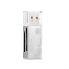 Все в одном кард-ридер USB 2,0 USB мини портативный для SD/TF/MS micro(M2) USB2.0 кард-ридеры для компьютера ноутбука настольного ПК