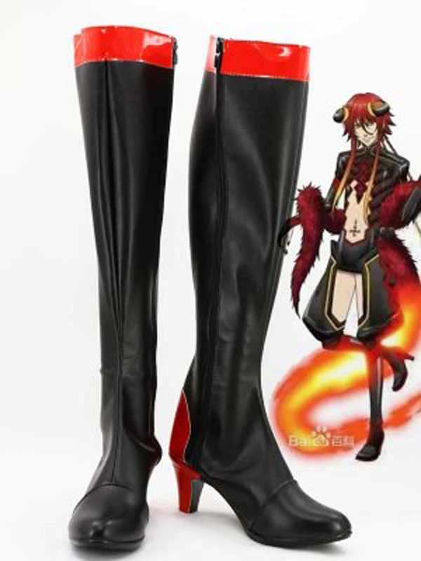 Kamigami no Asobi Norse God of FireLoki Laevatein/Обувь для костюмированной вечеринки Вечерние ботинки
