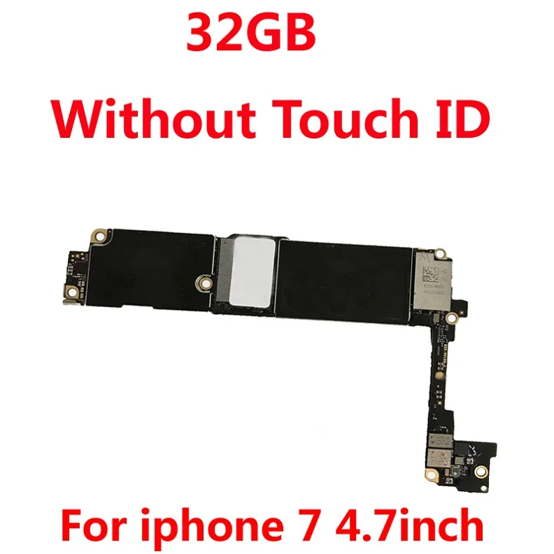 32 Гб оригинальная материнская плата для iphone 7 разблокированная материнская плата с/без touch ID Система IOS материнская плата телефонная схема пластина - Цвет: 32GB-Without TouchID