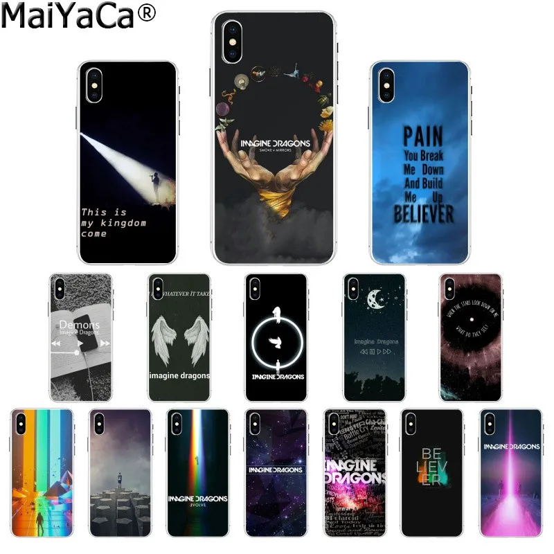 MaiYaCa imagine Dragon Ночная музыка DIY печать рисунок чехол для телефона чехол для Apple iPhone 8 7 6 6S Plus X XS MAX 5 5S SE XR