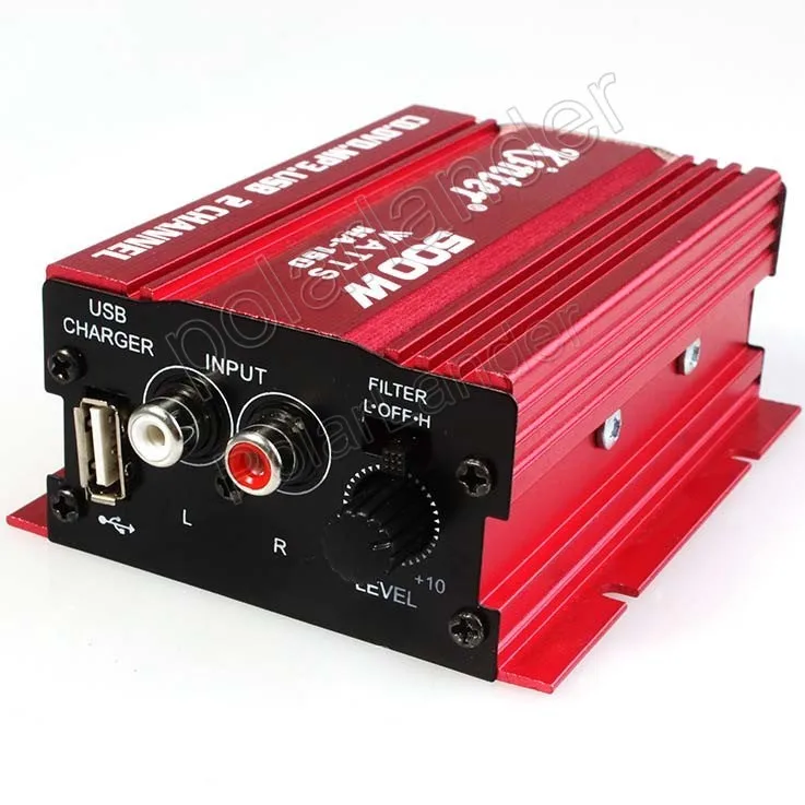 Мотор MA150 усилитель 12 в автомобильный мини мощности CD DVD MP3 USB 2-канальный выход