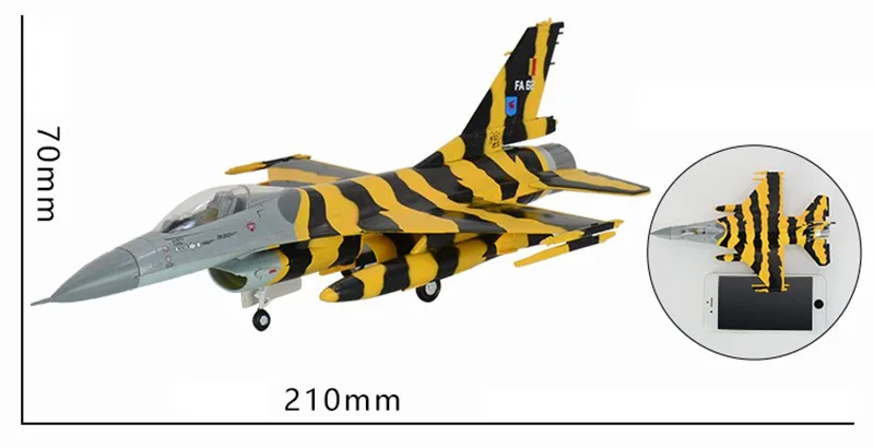 Предварительно построенный 1: 72 F-16A боевой самолет Falcon hobby Коллекционная готовая пластиковая модель самолета