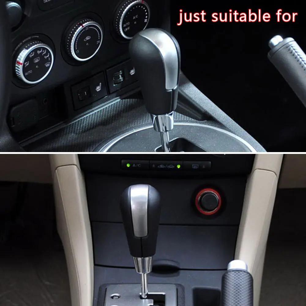 Автомобильный чехол из искусственной кожи для Mazda 6 2009-2012 Mazda 3 2010 Mazda Axela 2010 Чехол для рычага переключения передач рычаг переключения передач