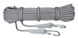 Gray-10meter XINDA 10 м профессиональный шнур для скалолазания, аксессуары для походов, веревка 9,5 мм Диаметр 2600lbs, высокопрочный шнур, безопасная веревка - Цвет: Gray-10meter