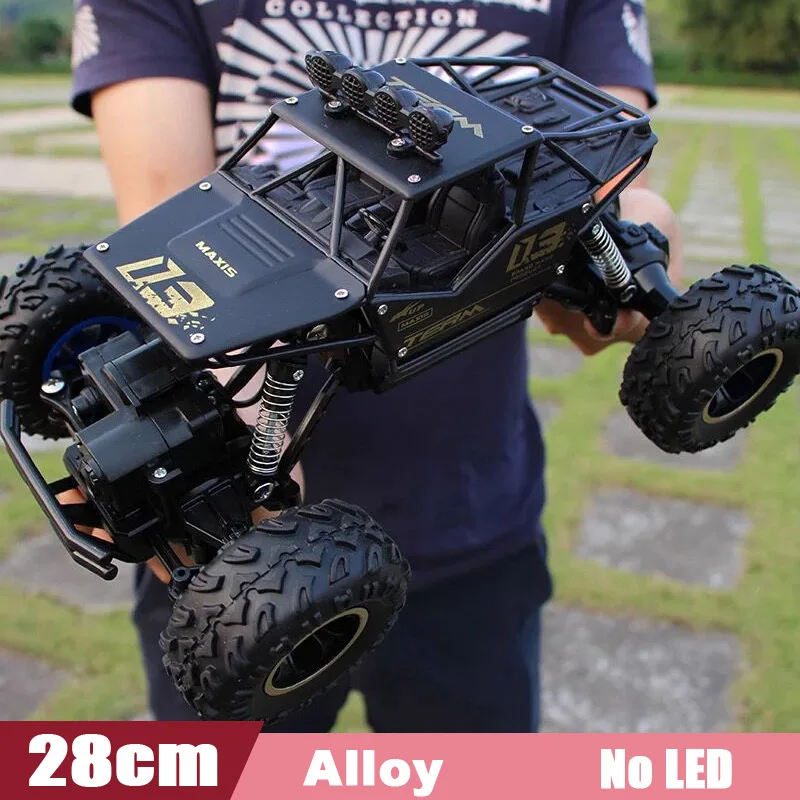 28cm black QWZ 1:12 RC автомобиль 4WD альпинистский автомобиль 4x4 двойной привод двигателей Bigfoot автомобиль дистанционное управление Модель внедорожный автомобиль для мальчиков детские подарки - Цвет: 28cm black