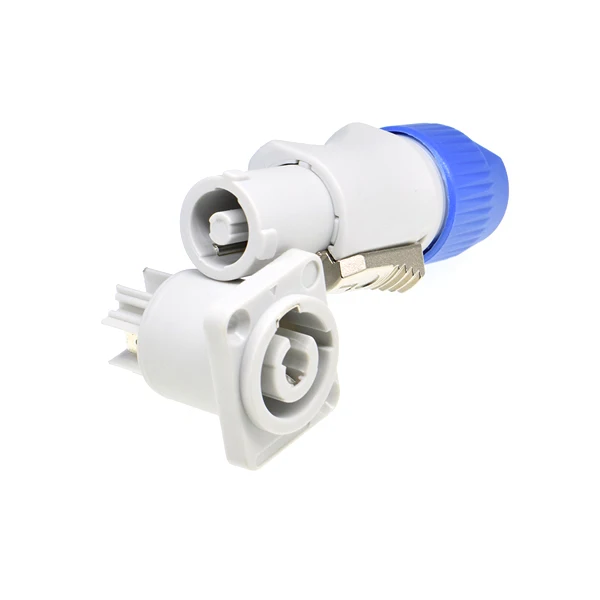 1set white 1 шт. Мощность con NAC3FCA+ NAC3MPA-1 шасси разъем панели 3 шпильки 250 В ac мощность штекер+ гнездо led разъем speakon - Цвет: 1set white