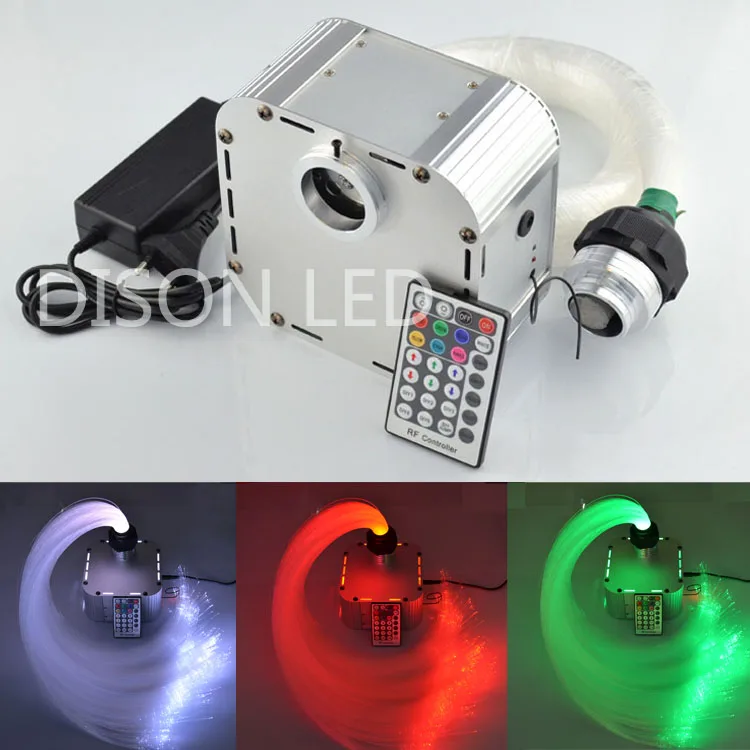 27 Вт RGBW LED волоконно оптический комплект для стрельбы Star Lihgit 0 75 мм 1 и 2 оптическое