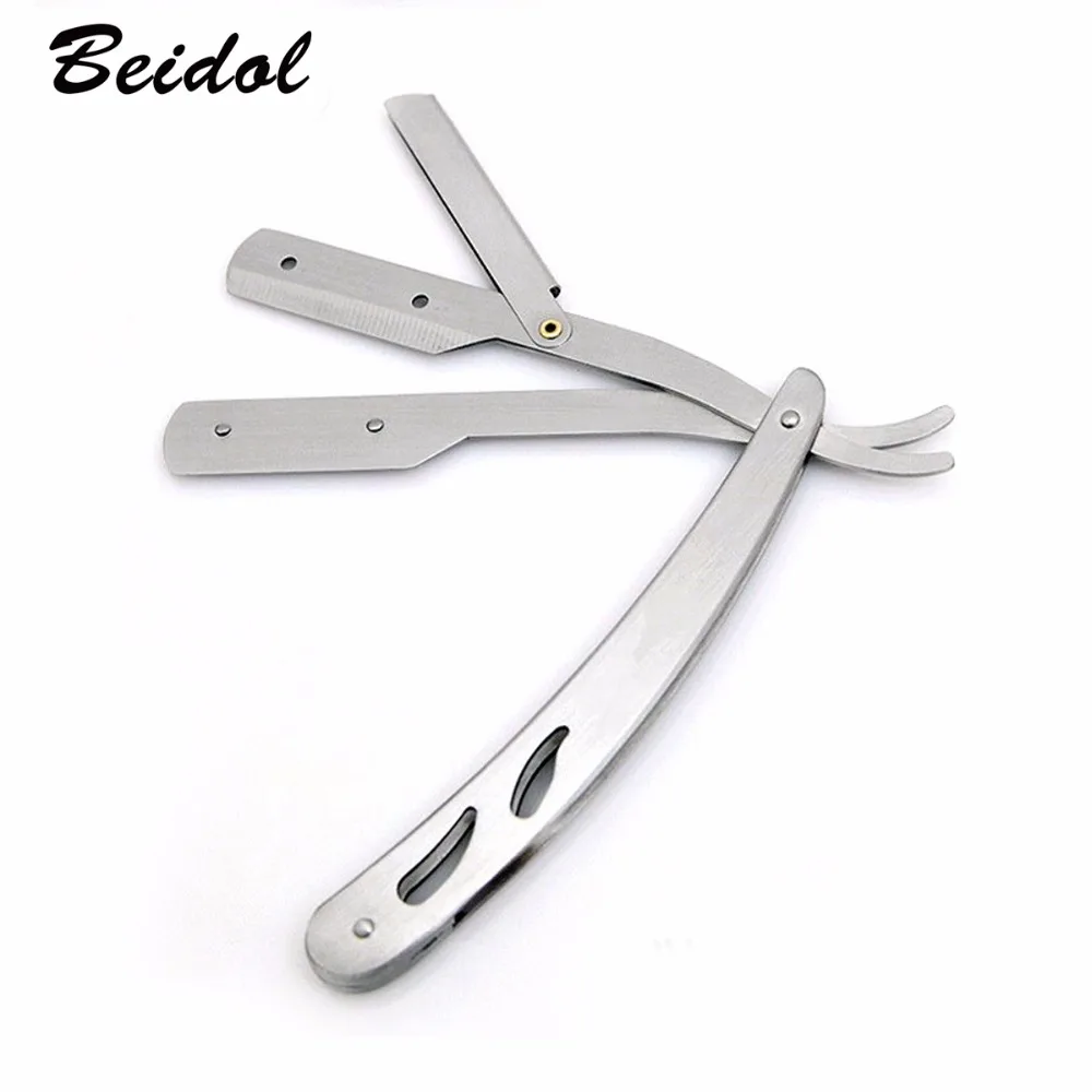 Sharp-edged Men Shaving Razors Remove Beard Remover Folding Straight Manual Barber Knife 100% New Free Shipping | Красота и здоровье
