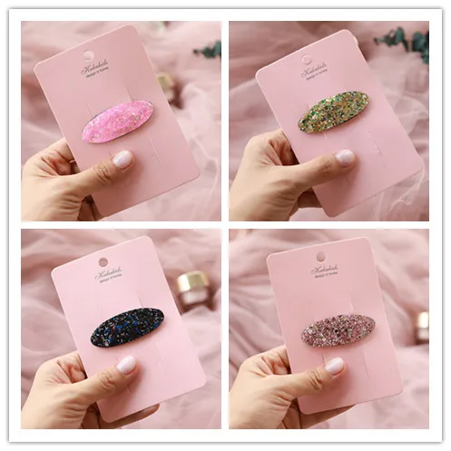 1 4pc/set Children Sequin Hair Clip Headdress Cute Baby Girls Hair Accessories Shiny Hairgrips Baby Hairpins Girls - Цвет: 1