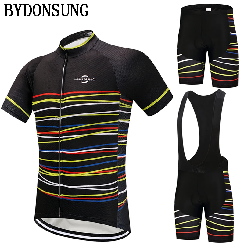 2018 Мужской комплект Джерси для велоспорта с коротким рукавом одежды комплекты и