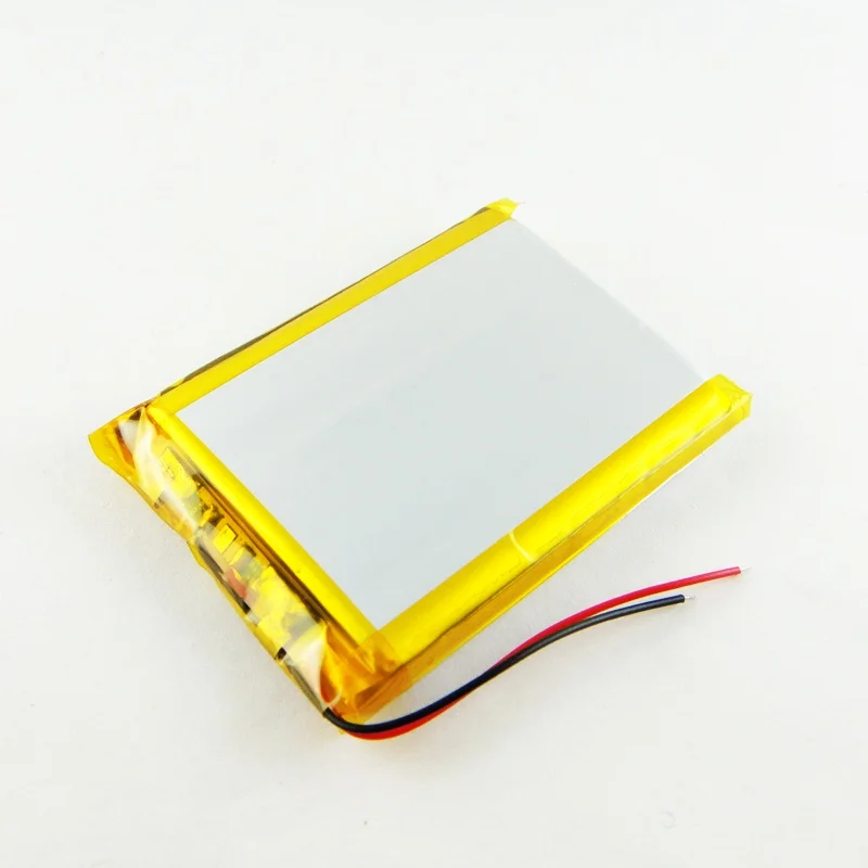 Brown 3.7V lithium polymer battery 605050065050 navigation dog locator records Rechargeable Li-ion Cell