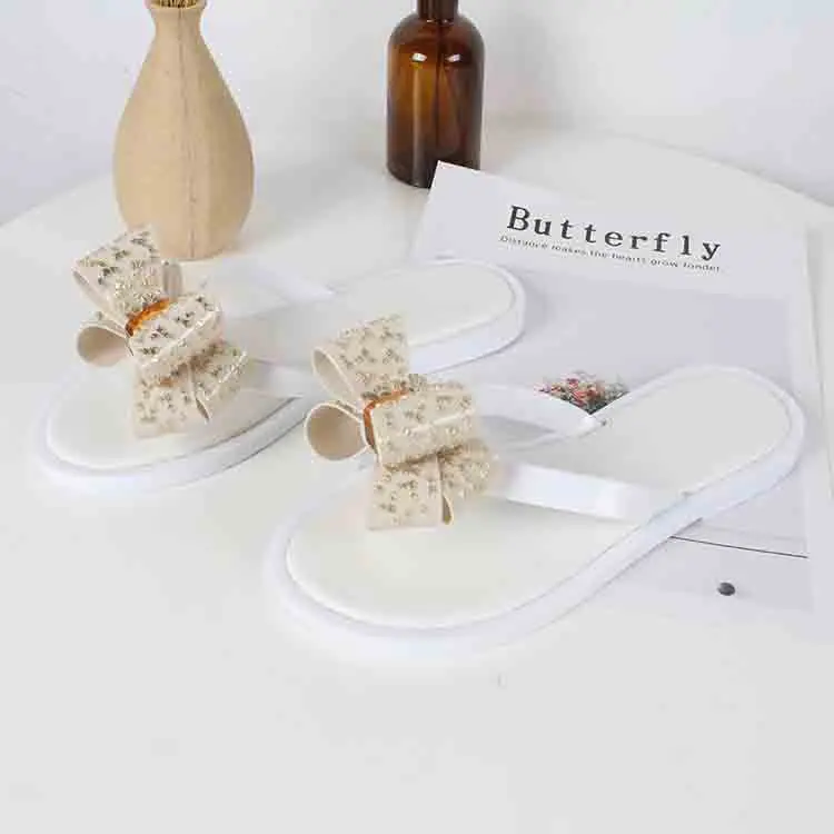 Модные элегантные женские сланцы на плоской подошве для отдыха шикарные