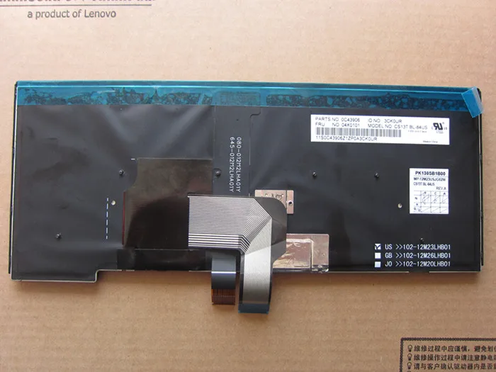 Новинка Оригинальная клавиатура с подсветкой для Lenovo ThinkPad T440 T440P T440S T431 E431 E440 US