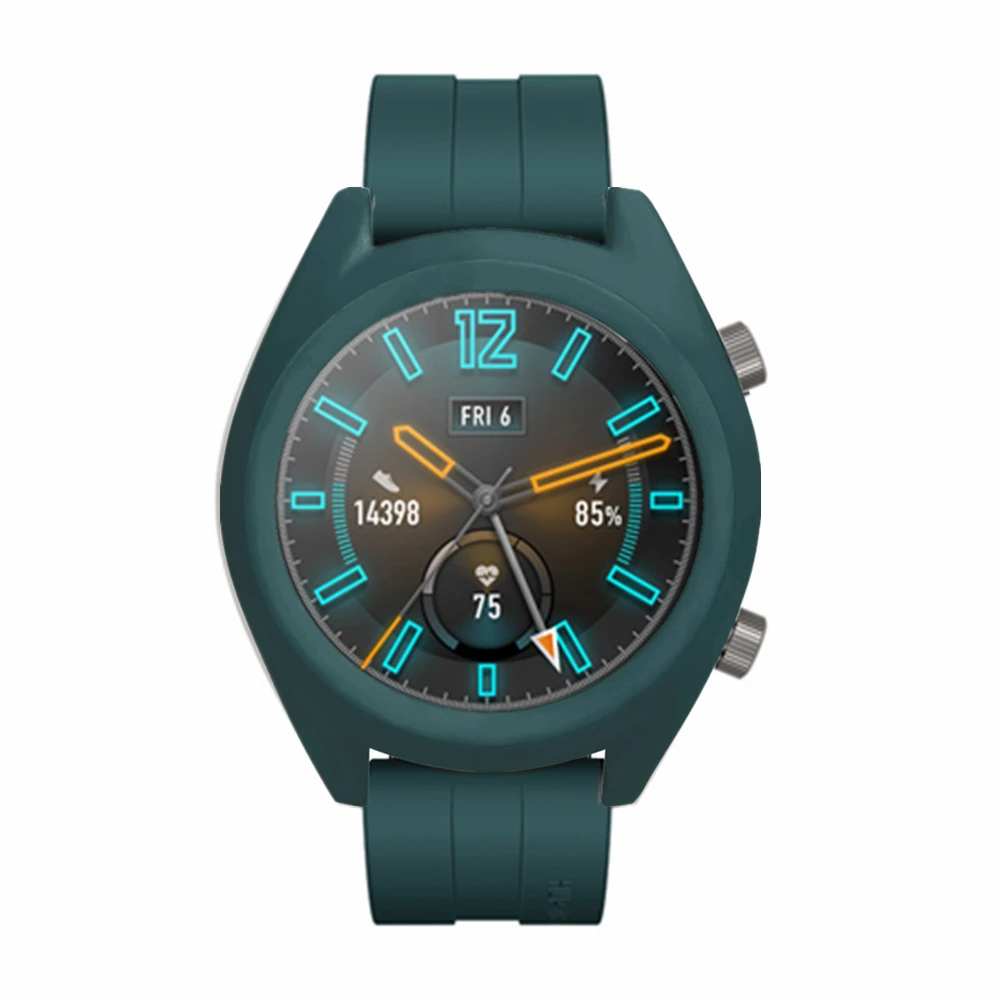 2в1 силиконовый ремешок для часов+ ТПУ чехол для huawei Watch GT Active ремешок для huawei GT Смарт часы Сменные аксессуары