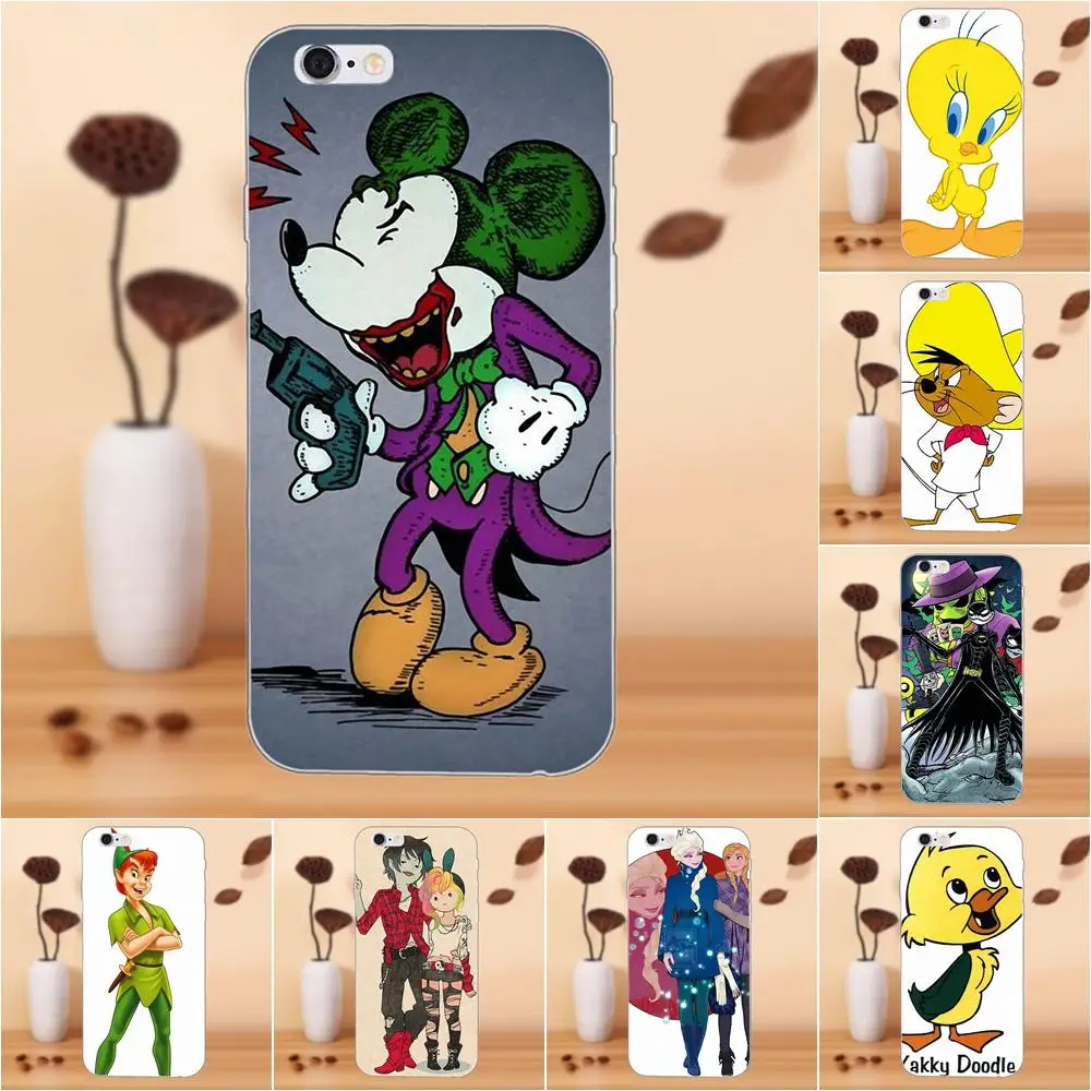 Все персонажи мультфильмов ТПУ моды сотовый Чехол для Galaxy J1 J2 J3 J330 J4 J5 J6 J7 J730 J8 2015