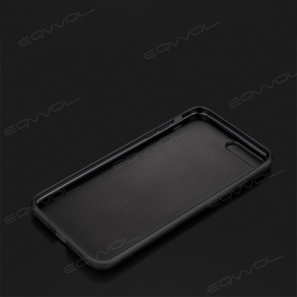 Тонкий чехол из искусственной кожи Eqvvol для iPhone X 8 7 plus роскошный с отделением карт