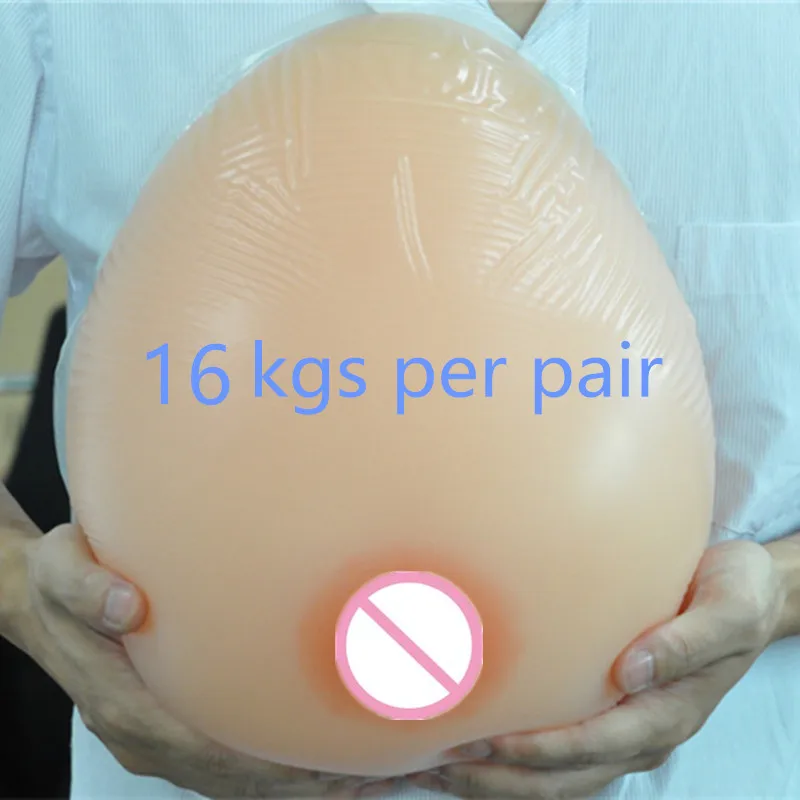 

16kg 35lbs/pair artificial teardrop silicone breast form with for transgender,cross dressers transvestite clothing