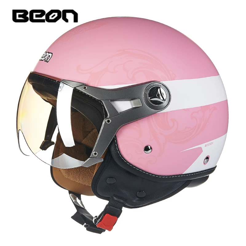 Унисекс BEON летний винтажный мотоциклетный шлем 3/4 face Casco capacete DOT approved four seasons для B100