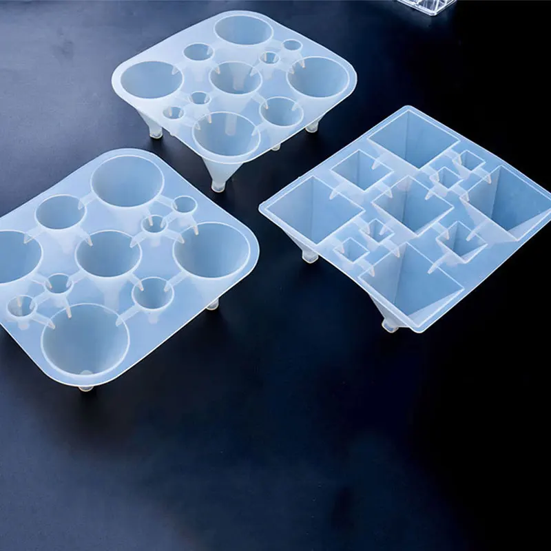 1 шт Пирамида конусов Силиконовые Ювелирные изделия формы 3D УФ смолы ремесло