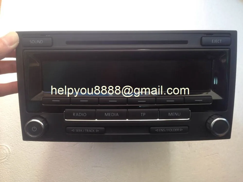 Новинка BOSH single CD Радио 7H0 035 186D с кодом для Volkswagen VW Touareg автомобильное радио