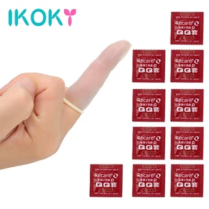 Латексные презервативы IKOKY 10 шт.партия для стимуляции вагины, для точки G, для женской мастурбации, интимные игрушки для женщин