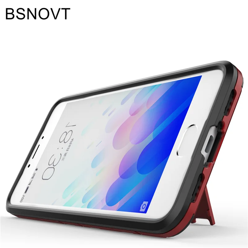BSNOVT For Meizu M3 Note Cover Silicone + Plastic Kickstand Case Holder Fundas 5.5&quot &lt |