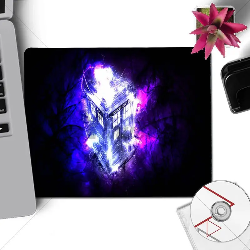 No Lock Edge18x22cm Yinuoda Забавный Доктор Кто Тардис Ван Гог клавиатура игровые коврики размер для 18x22 см 25x29 см маленький коврик для мыши - Цвет: No Lock Edge18x22cm