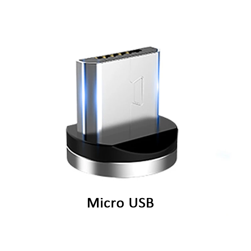 Магнитный кабель FLOVEME usb type-C для samsung S10 S9 Plus, Шнур Micro USB, зарядное устройство для iPhone XS Max XR X, Магнитный зарядный кабель - Цвет: For Micro USB Plug
