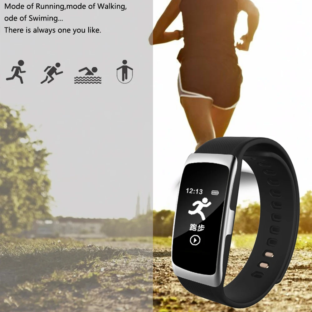 S68 смарт-браслет Bluetooth Смарт-часы трекер сердечного ритма Монитор артериального