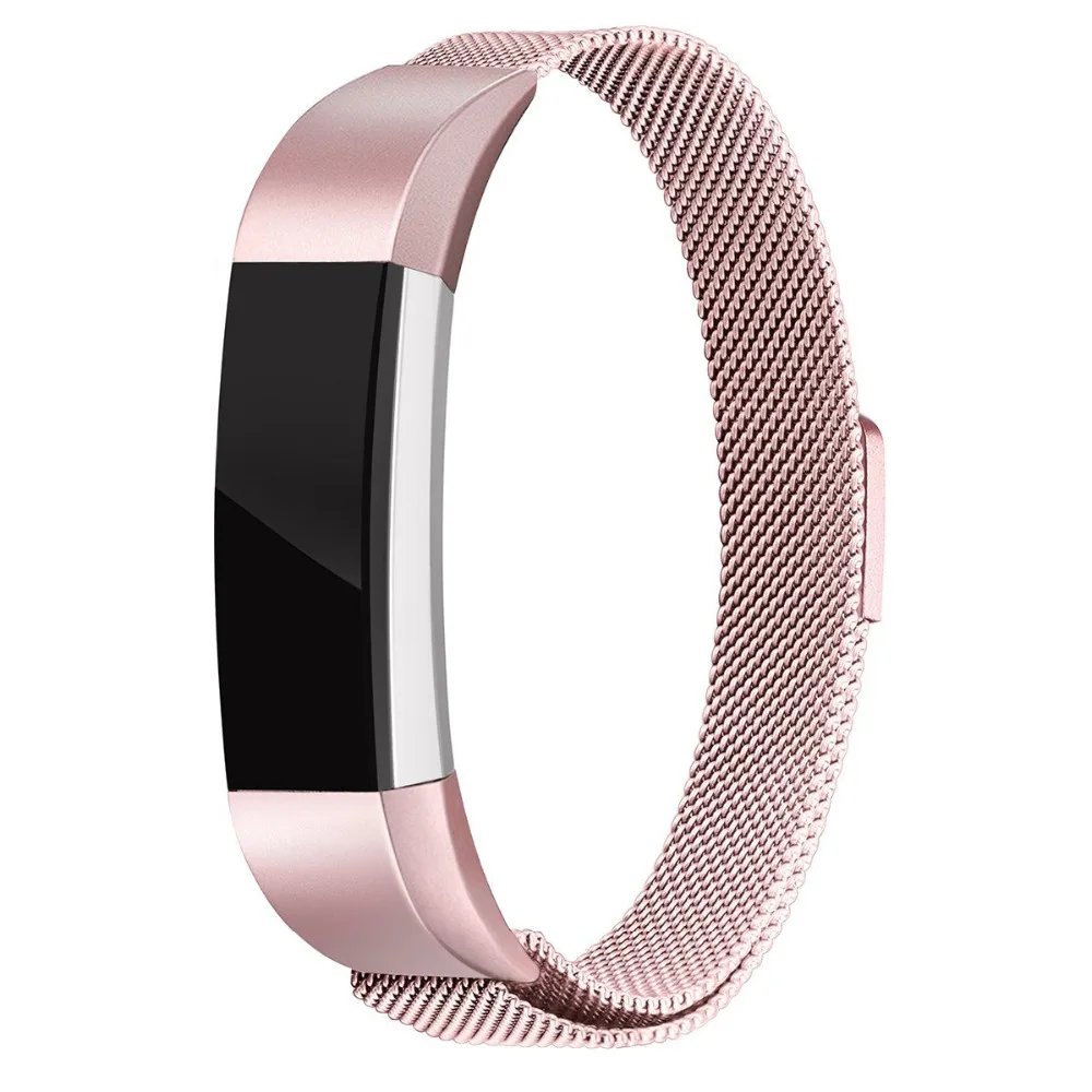 Для Fitbit Alta hr и браслеты «Alta», Сменная сетка, петля из нержавеющей стали, металлические полосы, маленькие Большие серебристые, розовые, золотые, черные