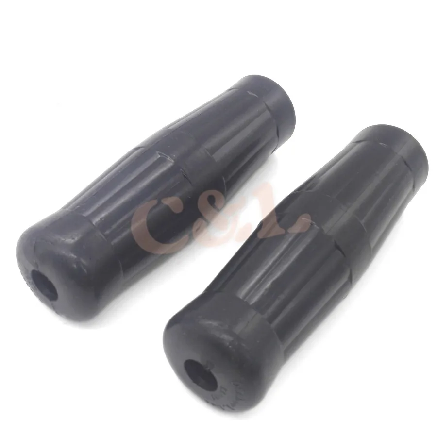 Мотоциклетный велосипед 7/8 дюйма и 1 дюйм черная резиновая ручка в стиле ретро