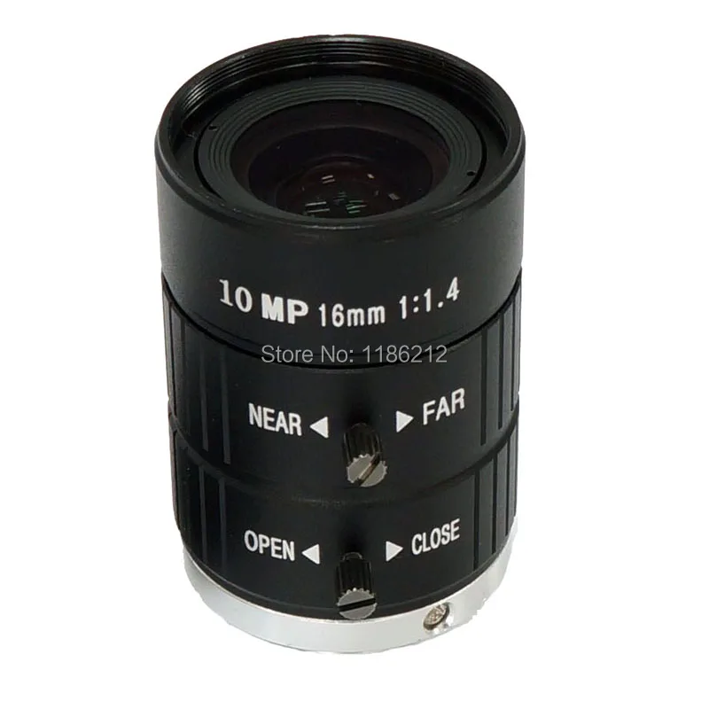 1/1. 8 дюймовый и 3 5 датчик F1.4 ручная Радужка 16 мм для наблюдения машинного видения C