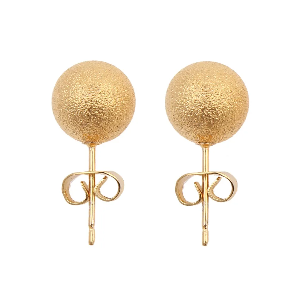 Лидер продаж Симпатичные серьги Супер Ценные круглые квадратные шарики латунные