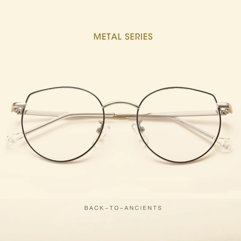 Популярные модные плоские зеркальные очки с кошачьими ушками трендовая