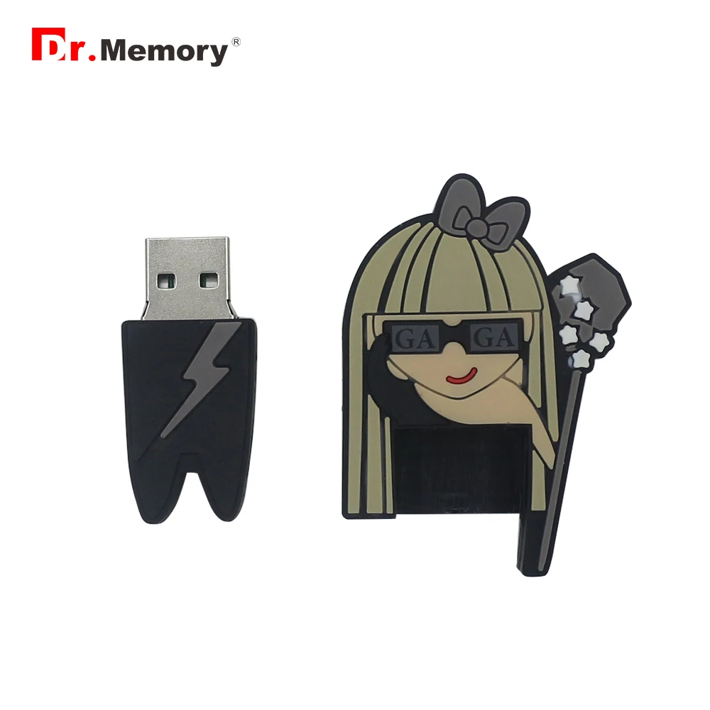 Элегантная женская модель GaGa, флеш-накопитель, 64 ГБ, флеш-диск USB 2,0, 4 ГБ, 8 ГБ, 16 ГБ, 32 ГБ, карта памяти, персональный флеш-накопитель, креативный подарок