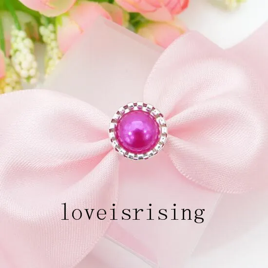 Fuchsia 13 Цветов- 50 шт. жемчуг Brads Бумага: застежка-липучка для коробка для свадебных сувениров самодельная открытка рукоделие своими руками рукоделия украшения для приглашений - Цвет: Fuchsia