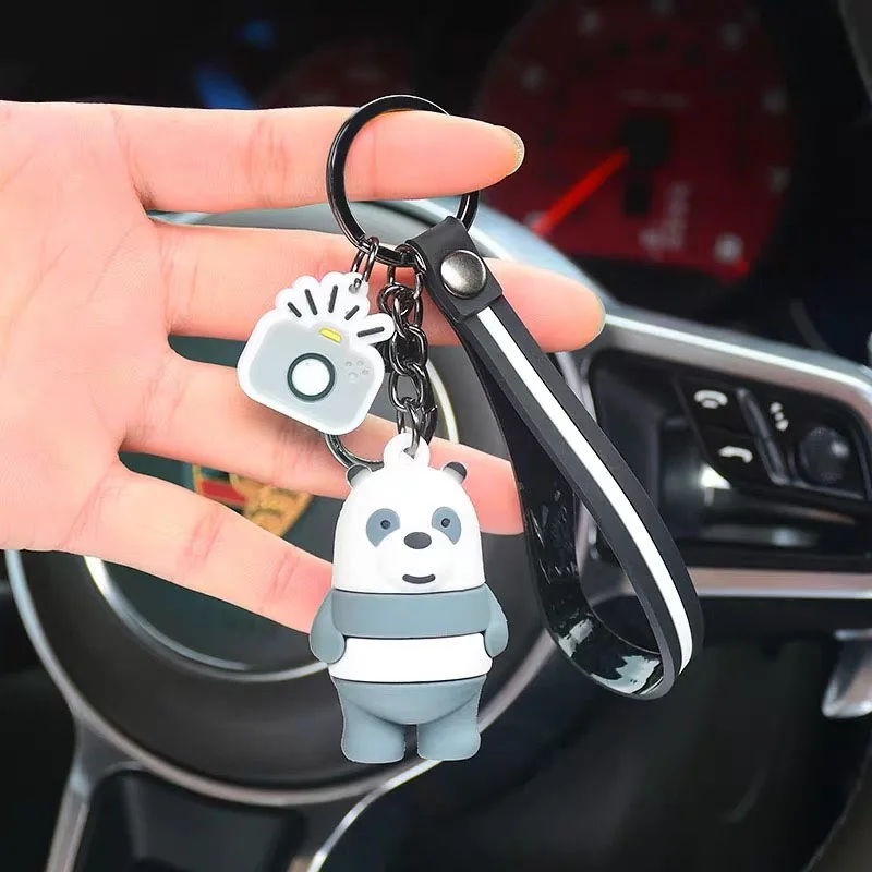 3D креативный брелок Sanrio серии My Melody Pudding Cinnamoroll Dog, брелок для ключей с подвеской, брелок для девочек, фигурная игрушка